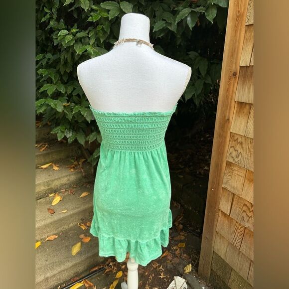 Vintage Y2K Mint Green Juicy Couture Terrycloth Mini Dress - Picture 8 of 8